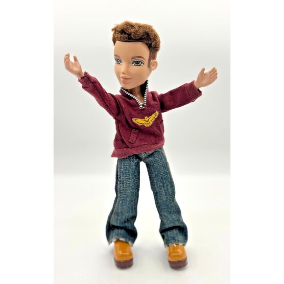 2002 Bratz Boyz New Fashions Dylan Doll Dressed Zip Up Shirt Jeans & Boots EUC - Picture 13 of 16